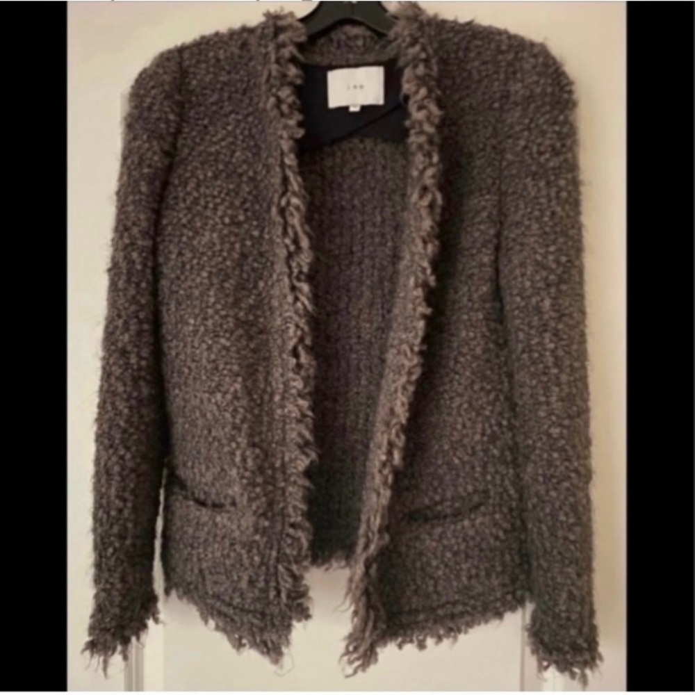 IRO Coffey Dusty Brown Boucle Jacket